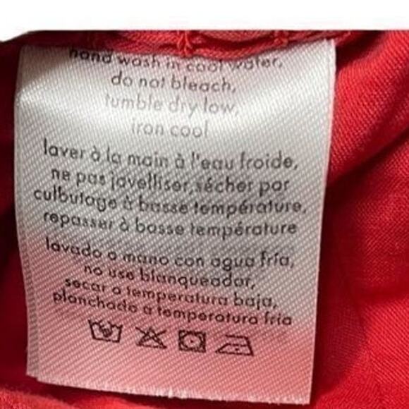 WeWoreWhat Womens Y2K Solid Obe Ruby Coco Crop Top Blouse Medium New - Picture 10 of 16